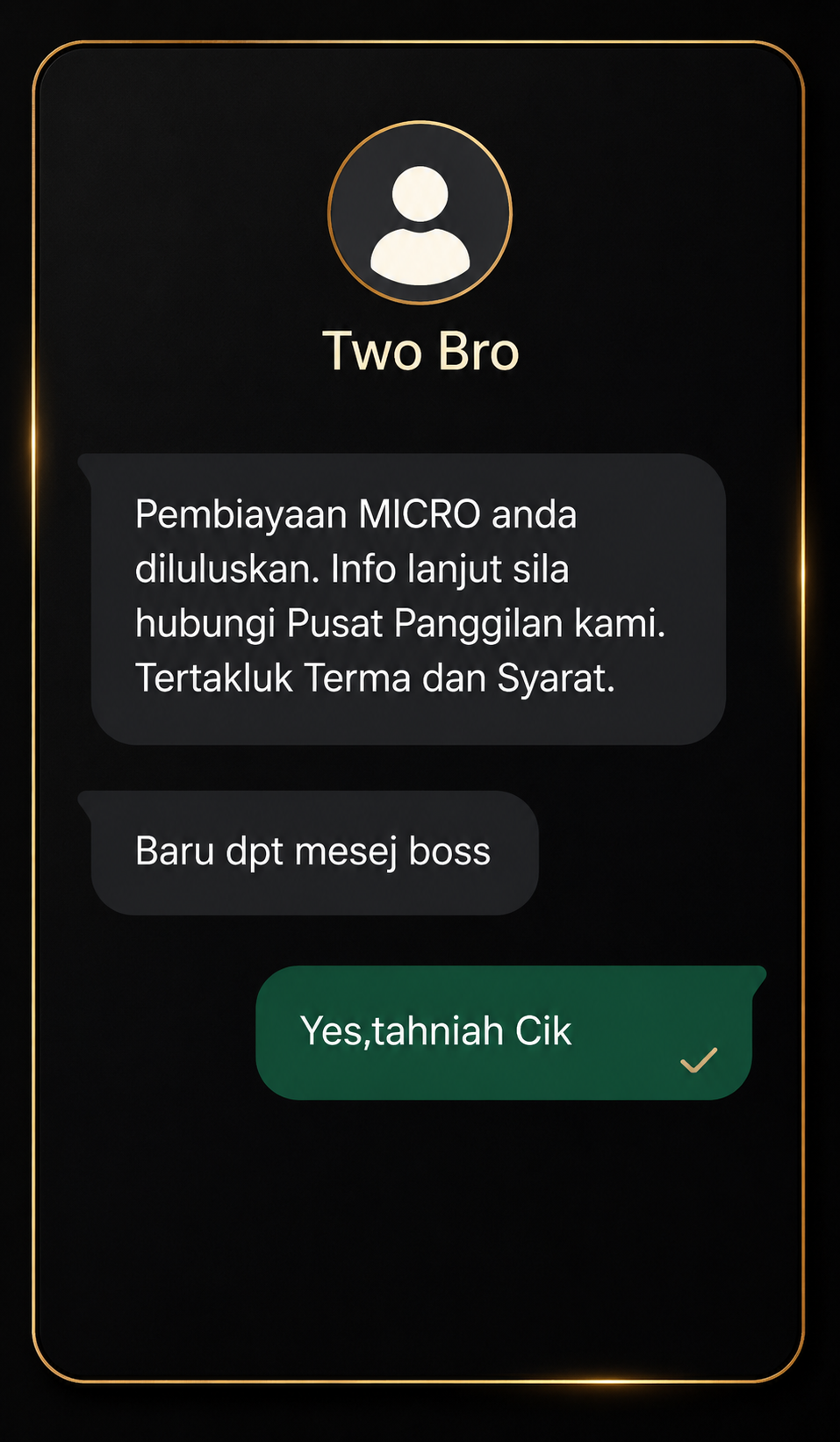 Two Bro · 微型商业融资获批